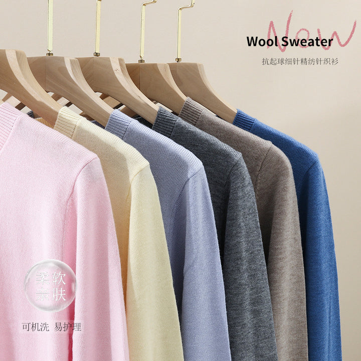 Damen Feiner Knopf-Cardigan mit Rundhalsausschnitt, schmaler Passform und Rippenabschlüssen Drune