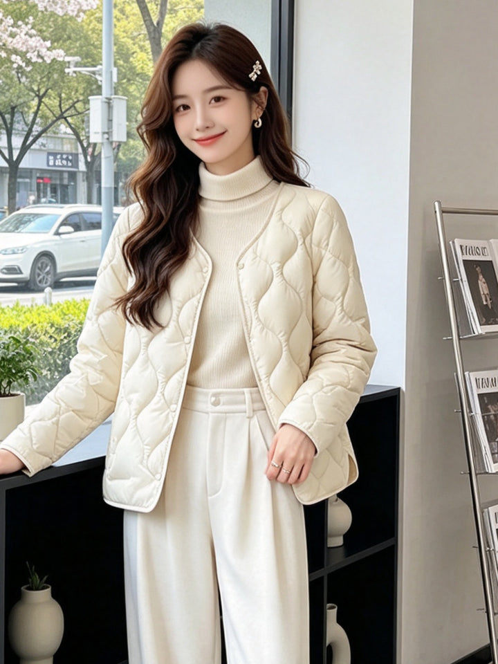 Damen Modische und kuschelige Steppjacke Drune