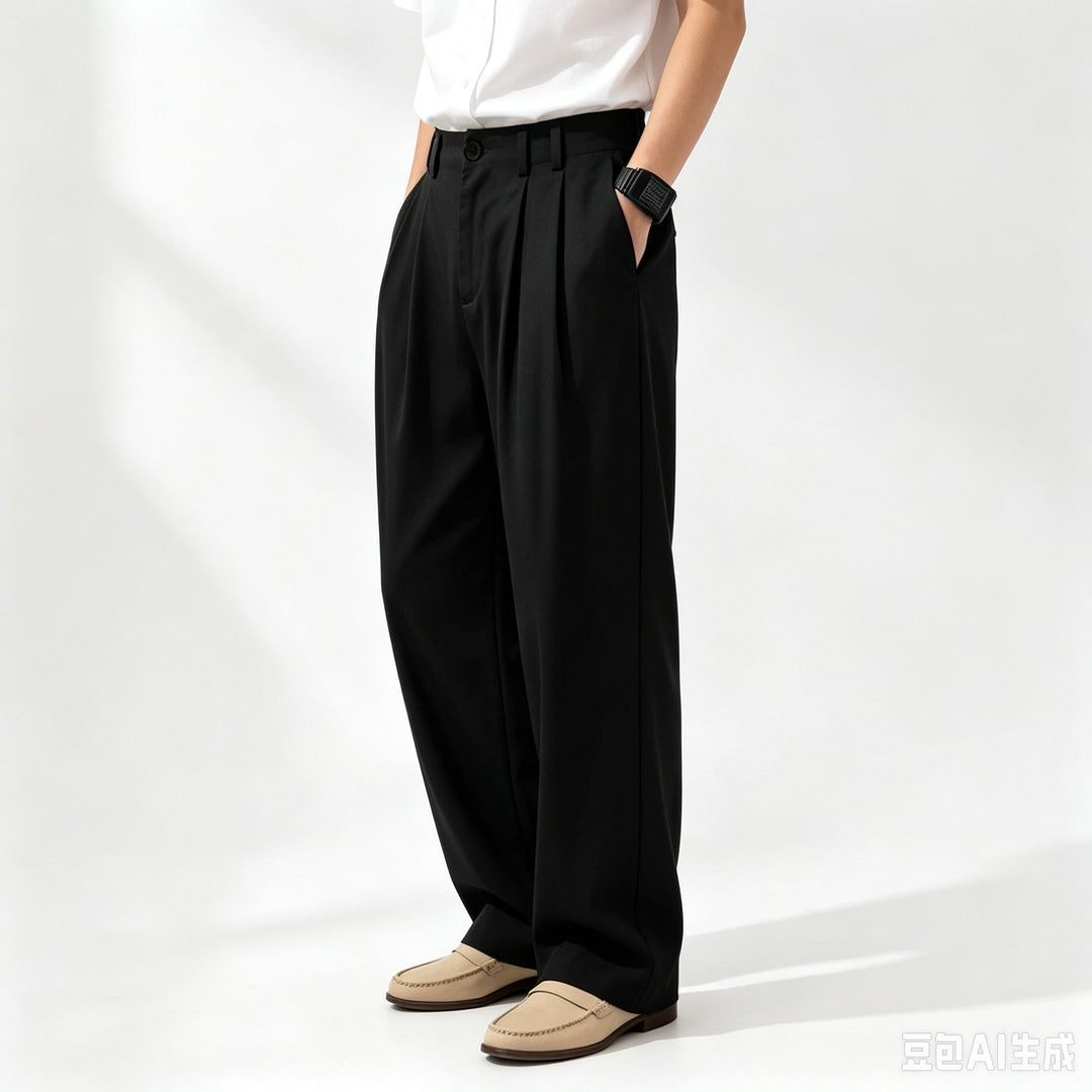 Damen Weite High-Waist Cargohose mit Kellerfalten, verstellbarem Beinabschluss & Utility-Gürtel Drune