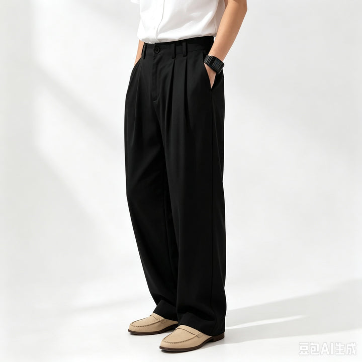 Damen Weite High-Waist Cargohose mit Kellerfalten, verstellbarem Beinabschluss & Utility-Gürtel Drune