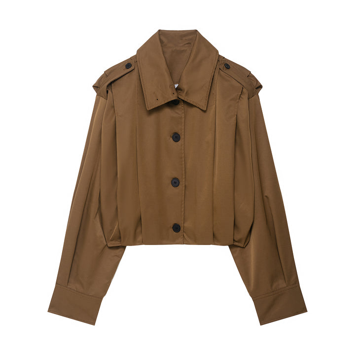 Damen lässige cropped Jacke Drune