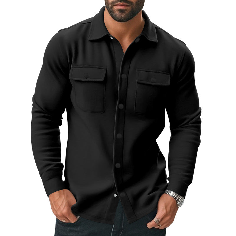 Herren strukturierte Arbeitsjacke mit praktischen Taschen Drune