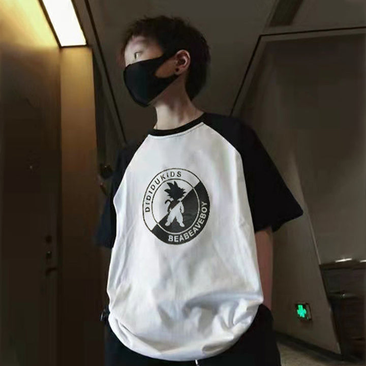 Jungen lässiges T-Shirt mit kreativem Druck Drune