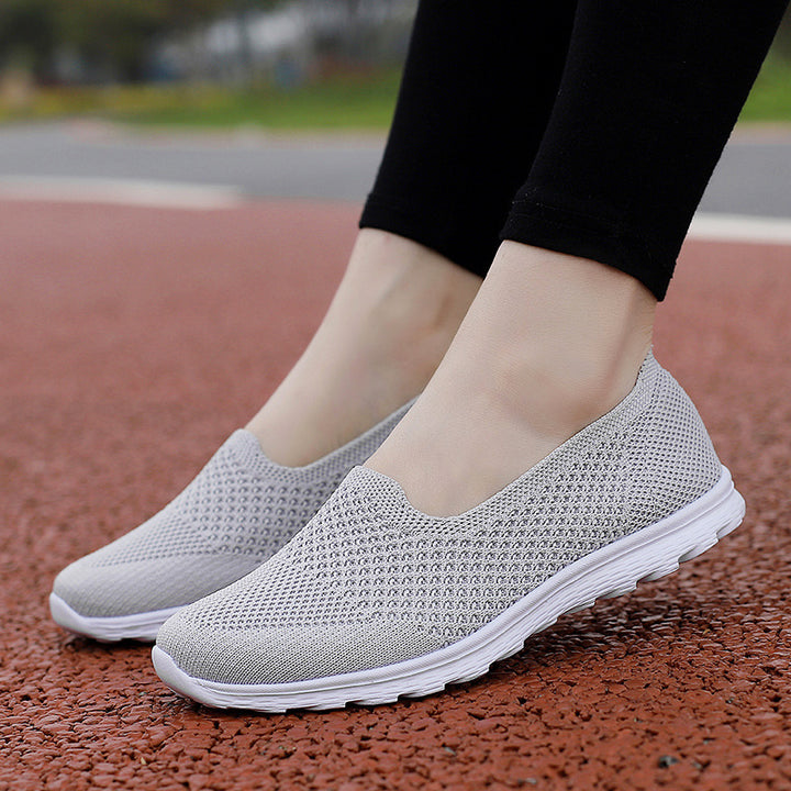 Damen nan nahtloser Komfort-Schlupfschuh mit elastischem Maschenobermaterial und gedämpfter Laufsohle Drune