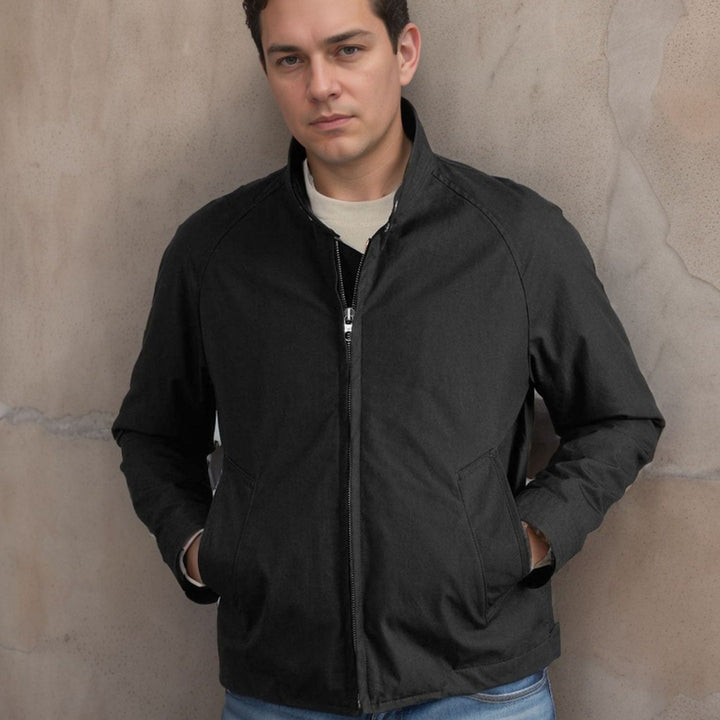 Herren leichte Freizeitjacke im modernen Design mit Stehkragen Drune