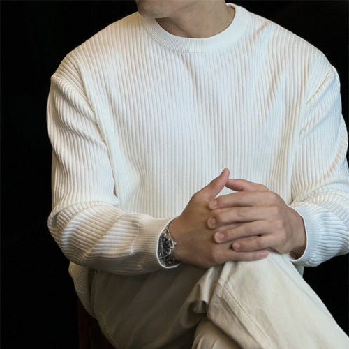 Herren Moderate Rippstrickpullover Drune