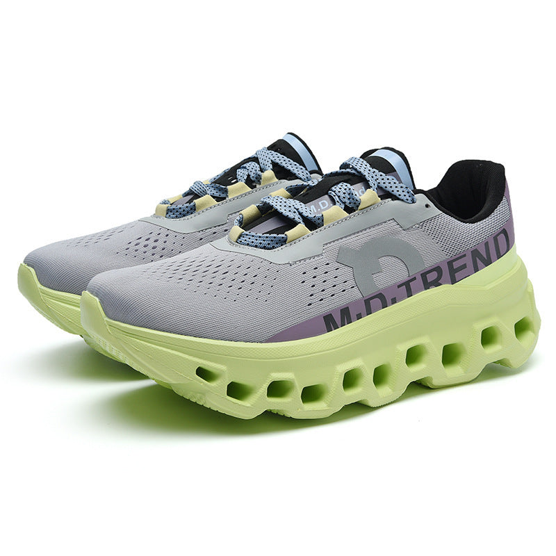 Unisex innovative Hohlkammer-Plateau-Sneaker mit ultraleichter Gittersohle und nahtlosem Mesh-Obermaterial Drune
