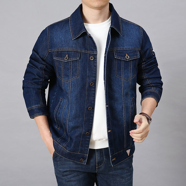Herren Klassische Jeansjacke Drune