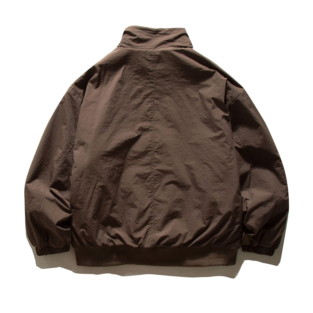 Herren Kurz geschnittene Thermo‑Blousonjacke mit hochgeschlossenem Sherpa‑Kragen Drune