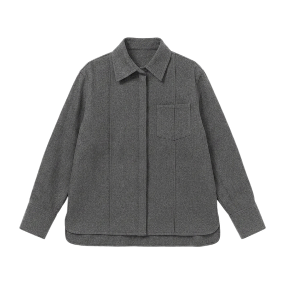 Damen Modische Overshirt Drune