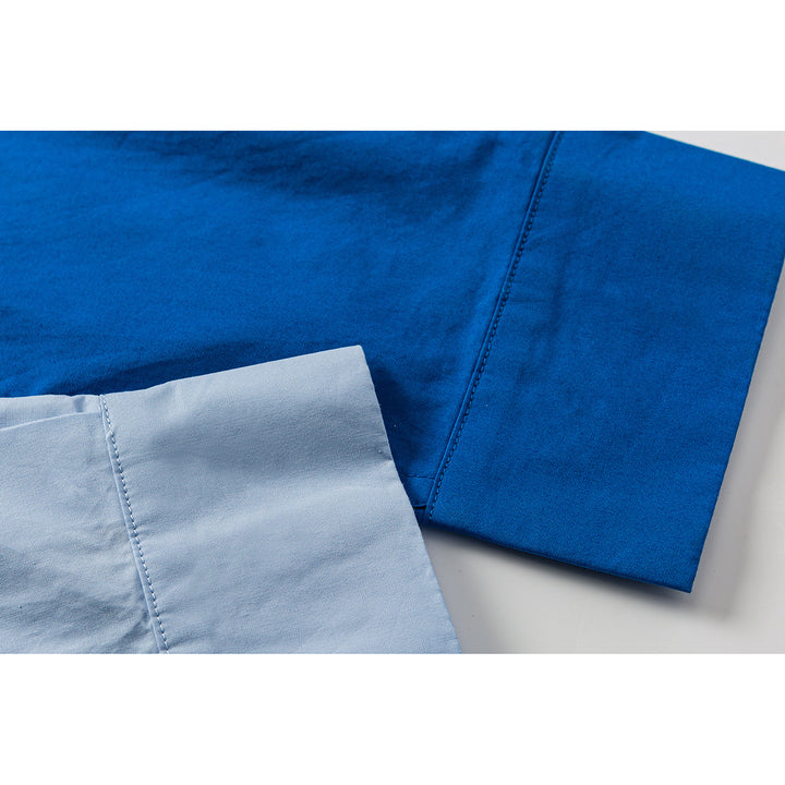 Unisex Oversized Hemd aus leichter Baumwollmischung mit abgerundetem Saum Drune