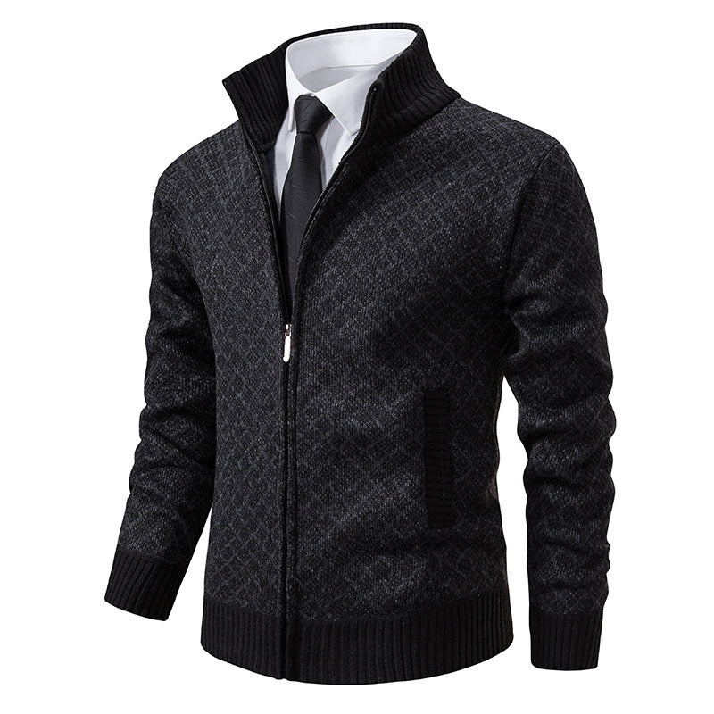Herren modischer Strickblazer mit strukturiertem Muster Drune