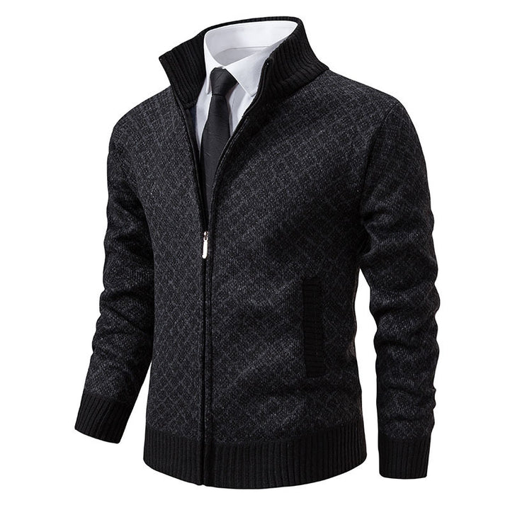 Herren modischer Strickblazer mit strukturiertem Muster Drune