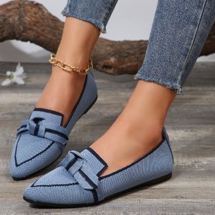 Damen Ballerinas mit schickem Schleifen-Detail und stabiler Sohle Drune