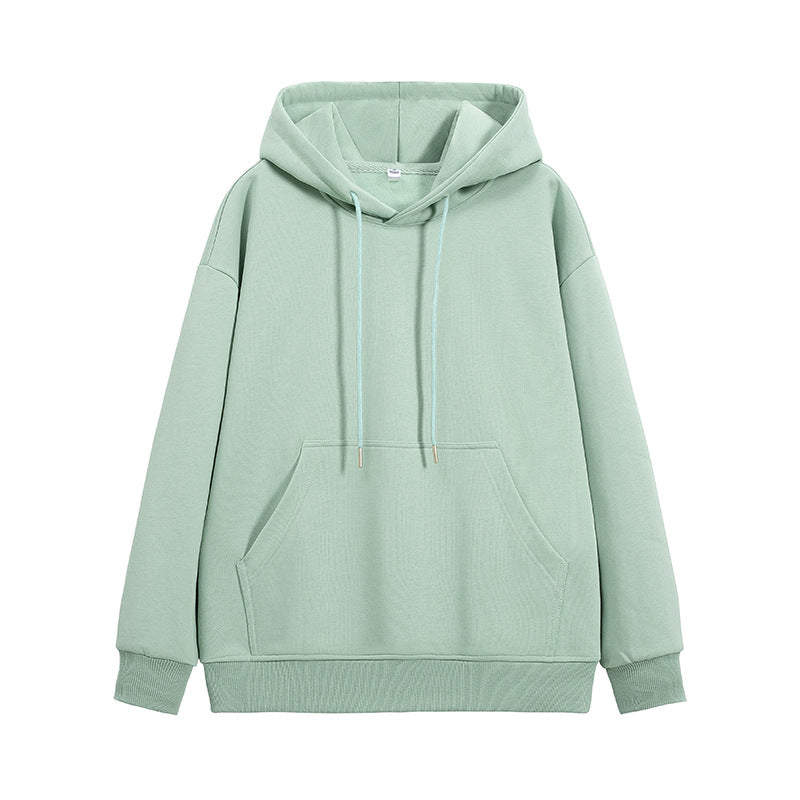 Unisex Oversize-Kapuzenpullover mit Kängurutasche und Drop-Shoulder Drune