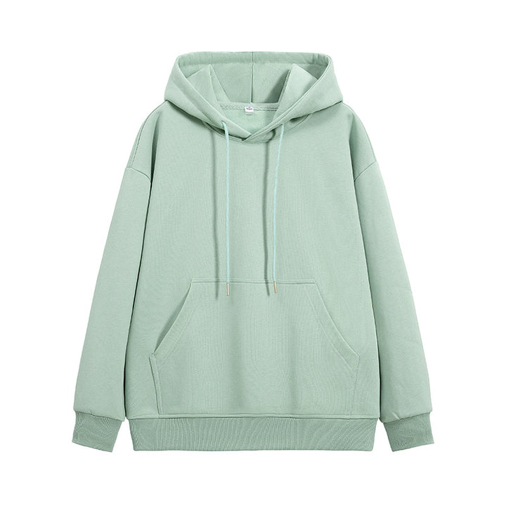 Unisex Oversize-Kapuzenpullover mit Kängurutasche und Drop-Shoulder Drune