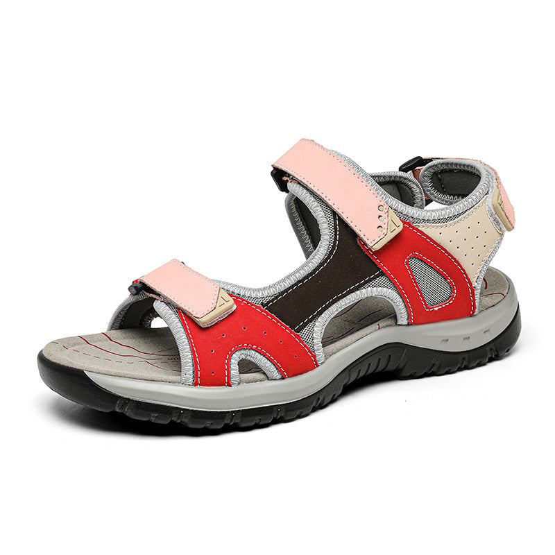 Damen Sportliche Freizeitsandalen mit verstellbaren Riemen und rutschfester Sohle Drune