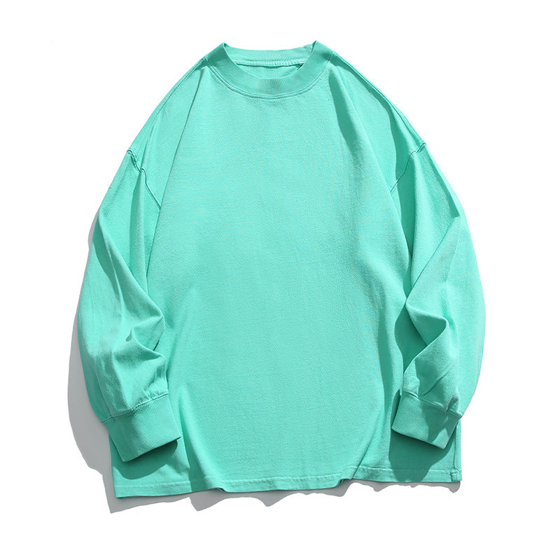 Unisex Weites Oversize-Langarmshirt im Heavyweight-Slouch-Stil mit Drop-Shoulder Drune