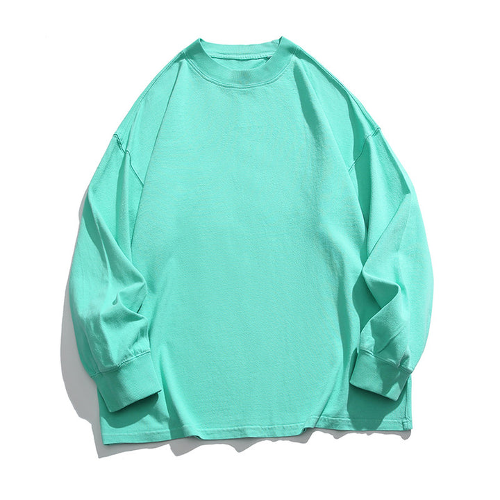 Unisex Weites Oversize-Langarmshirt im Heavyweight-Slouch-Stil mit Drop-Shoulder Drune
