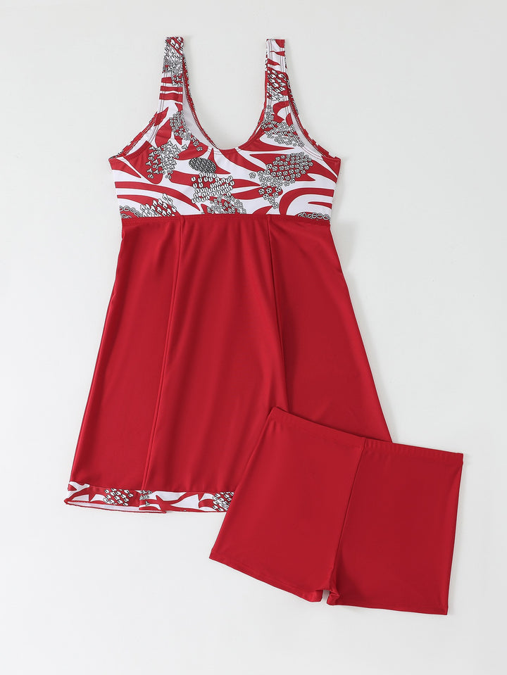 Damen Schwimmkleid mit Short-Integration Drune