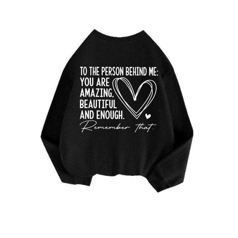 Damen Sweatshirt mit inspirierendem Motiv und lässiger Passform Drune