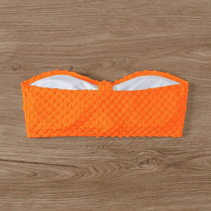 Damen Bandeau-Bikinioberteil mit strukturierter Oberfläche Drune