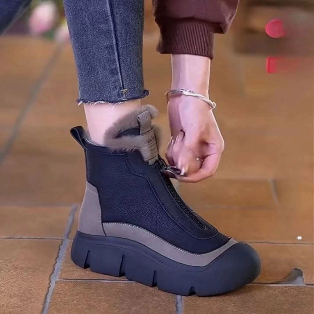Damen Modische und wasserdichte Winterstiefel Drune