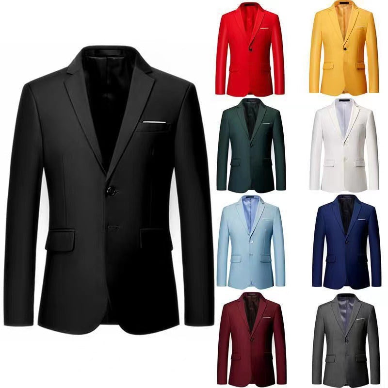 Herren nan tailliertes Sakko mit schmaler Silhouette, Stretchanteil und Pattentaschen Drune