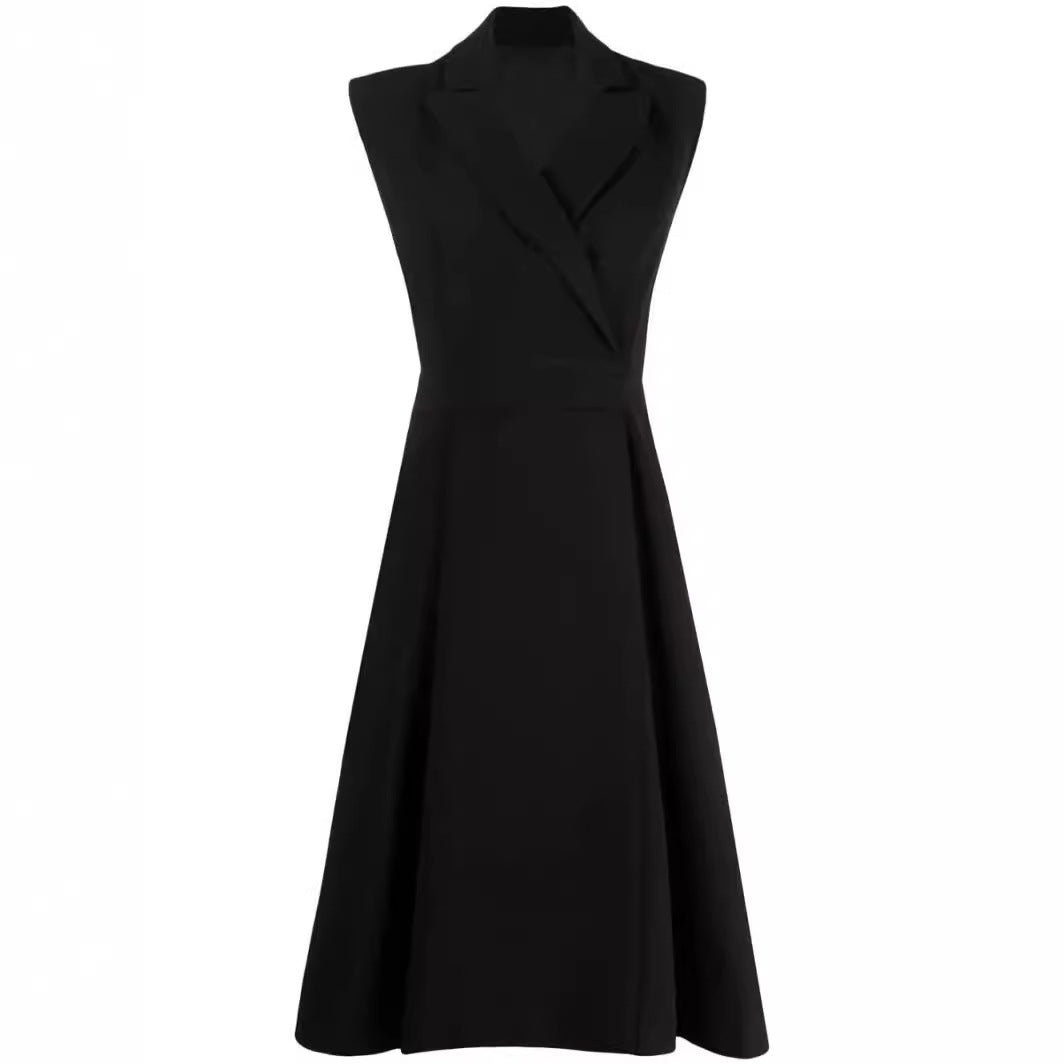 Damen Ärmeloses Blazerkleid mit tailliertem A‑Linien‑Schnitt Drune