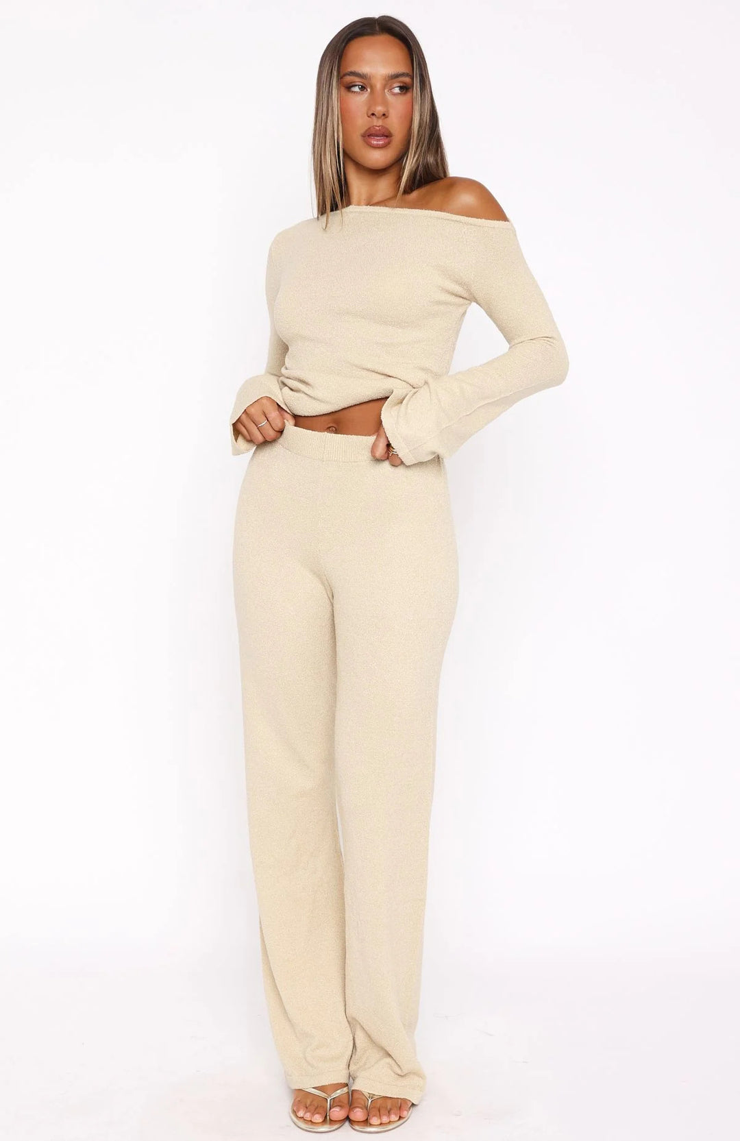 Damen Elegantes und modisches Strickanzug Drune
