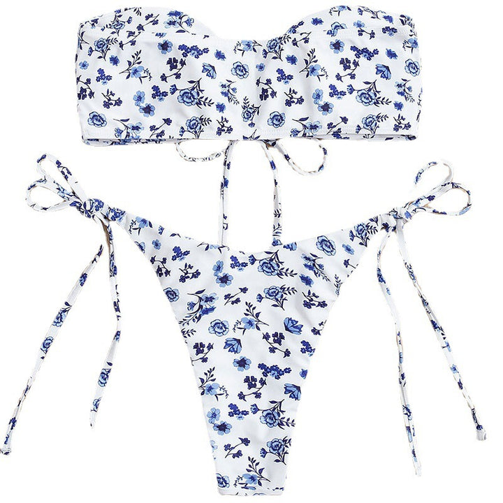 Damen Bandeau-Bikini mit raffiniertem Schleifen-Design Drune