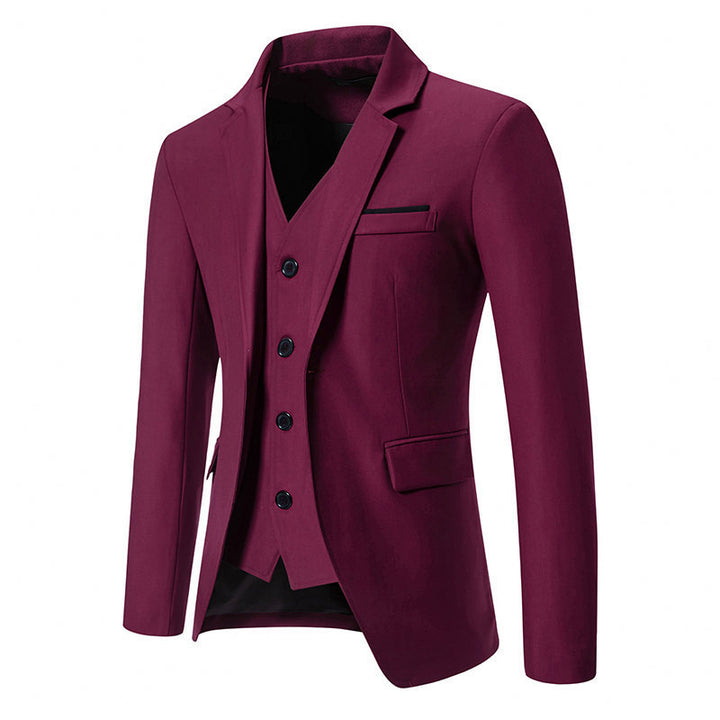 Herren Eleganter Drei-Teilig Anzug Set Drune 1749704439