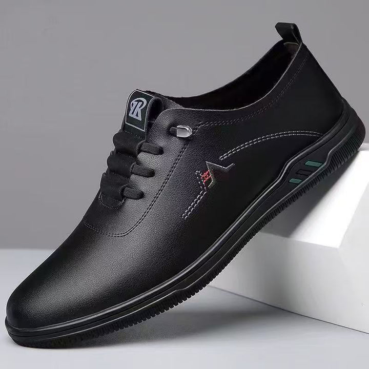 Herren Eleganter leichter Schnür-Casualschuh mit Lederoptik Drune