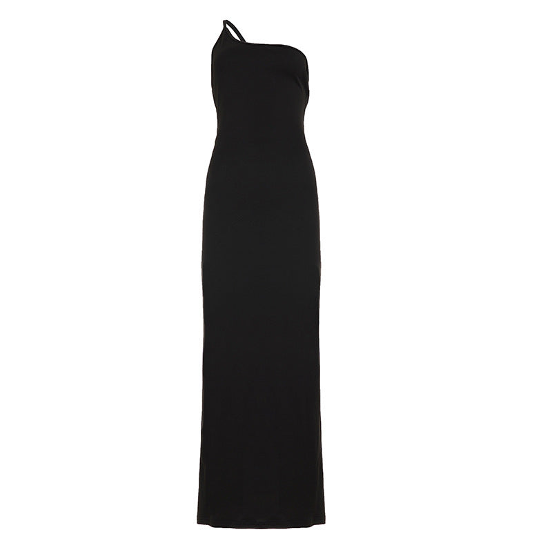 Damen Einseitiges Maxikleid Drune