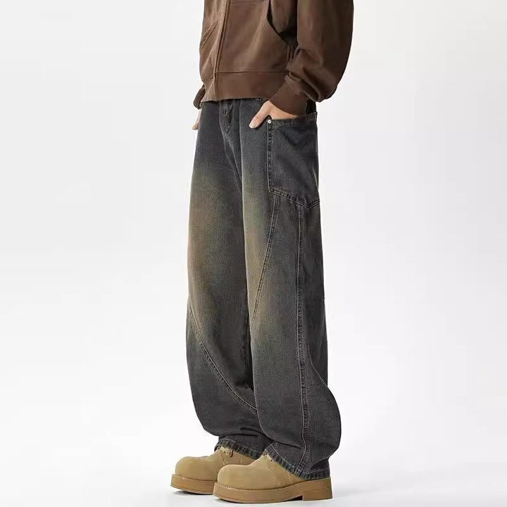Herren Weitgeschnittene Casual Jeans Drune