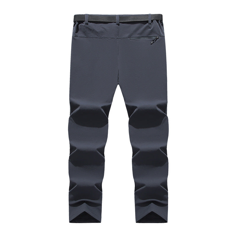 Herren flexible Softshell-Trekkinghose mit vorgeformten Knien und Gürtel Drune