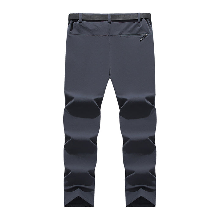 Herren flexible Softshell-Trekkinghose mit vorgeformten Knien und Gürtel Drune
