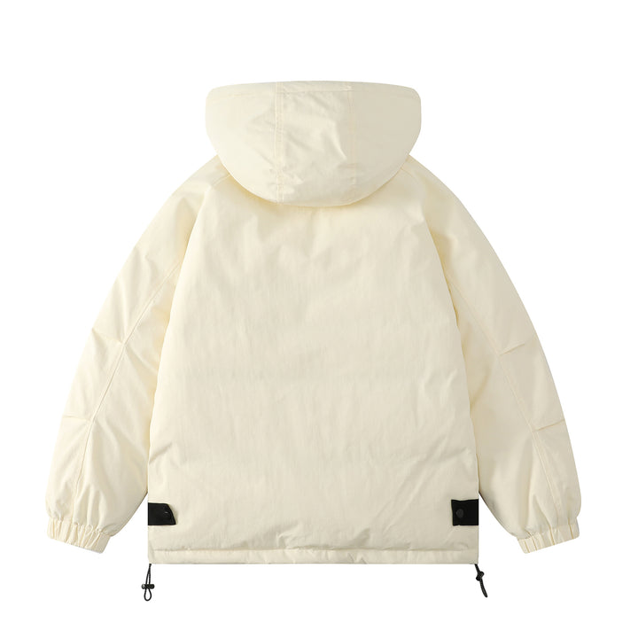 Damen Gepolsterter Parka mit Kapuze und Utility-Taschen Drune