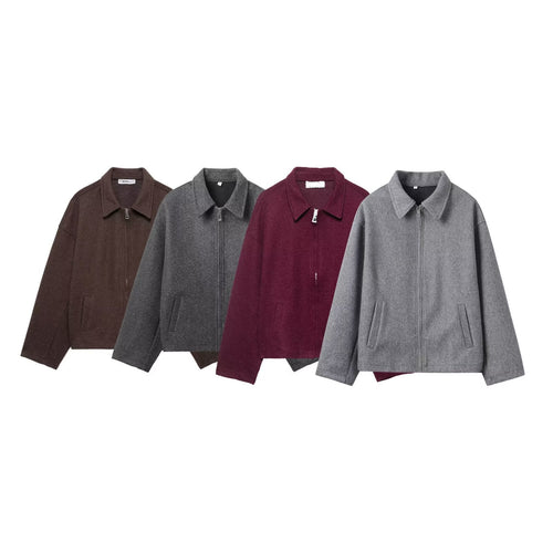 Damen lässige Wolljacke Drune