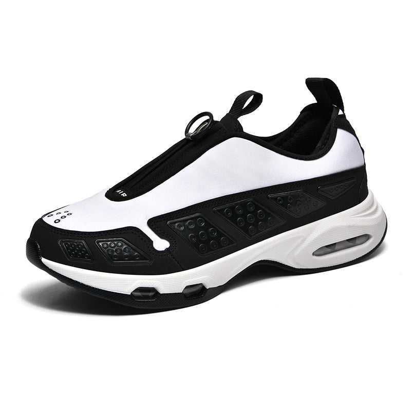 Herren sportlicher Schlupfsneaker mit integrierter Luftkammer, Reißverschlusszug und gedämpfter Profilsohle Drune