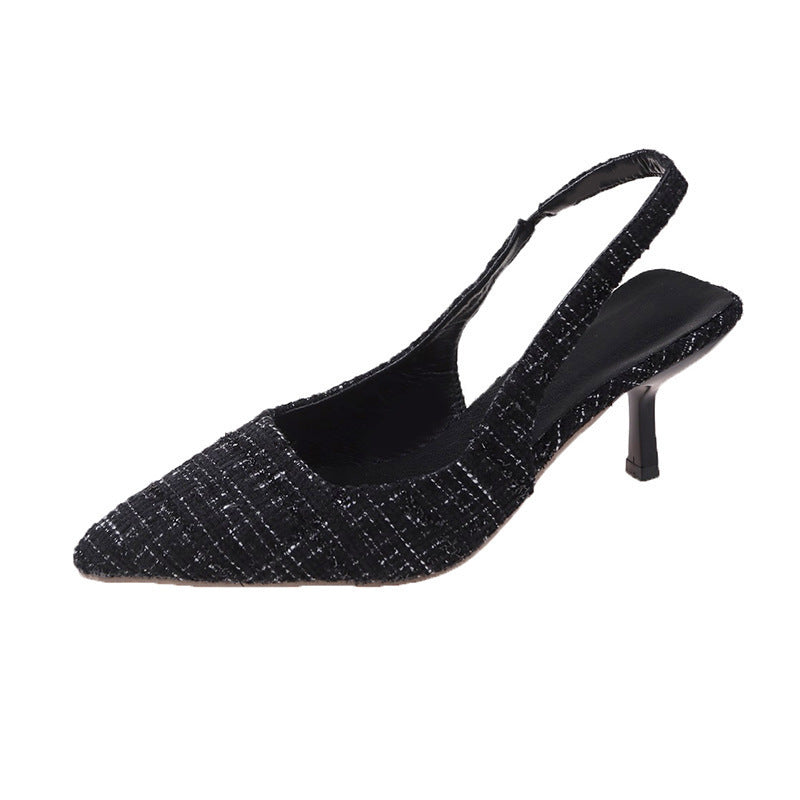 Damen elegante Slingpumps mit feiner Textur Drune