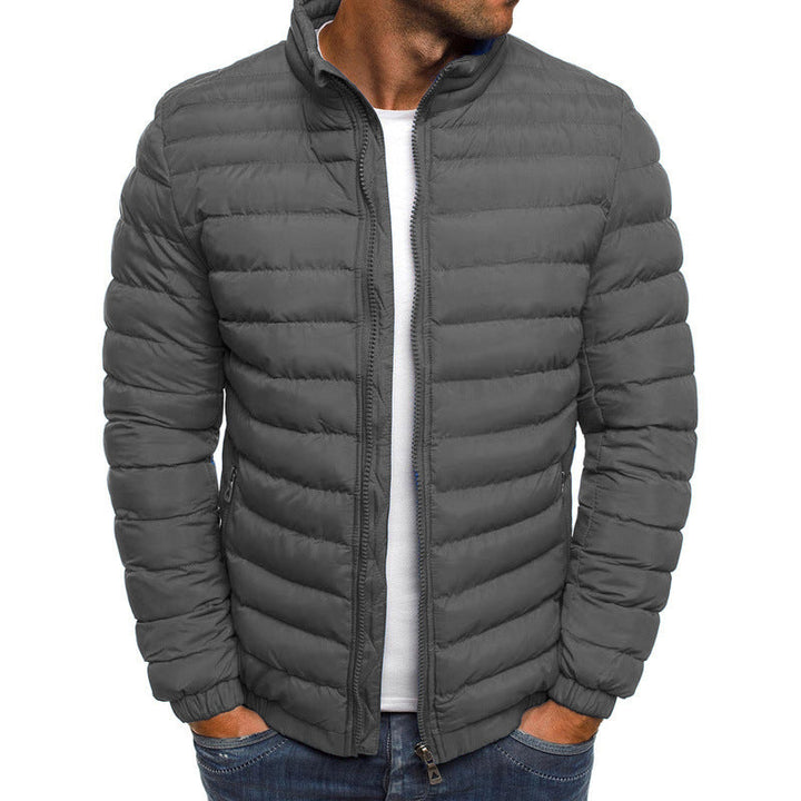 Herren leichte Steppjacke mit hohem Kragen und elastischen Bündchen Drune
