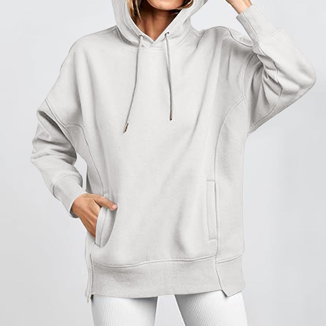 Damen Oversized Kapuzenpullover mit Taschen und Kängurustil Drune