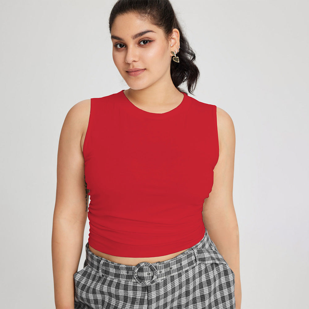 Damen weit geschnittene Karottenhose mit dekorativer Gürtel-Detail Drune