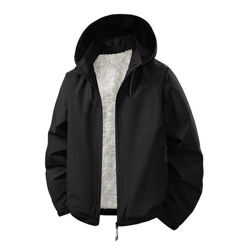 HerrenKapuzenjacke mit innerem Teddy-Futter Drune