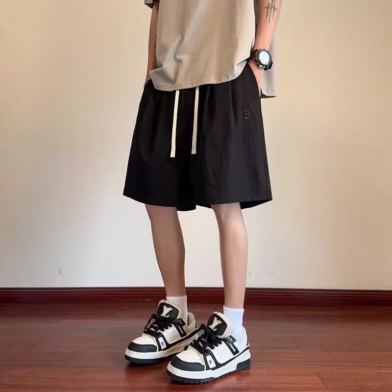 Herren Bequeme Leinen-Shorts mit verstellbarem Kordelzug und seitlichen Taschen Drune