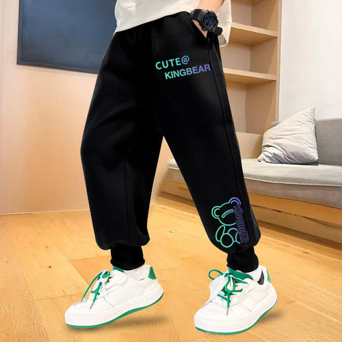 Herren lässige Jogginghose mit buntem Druck Drune
