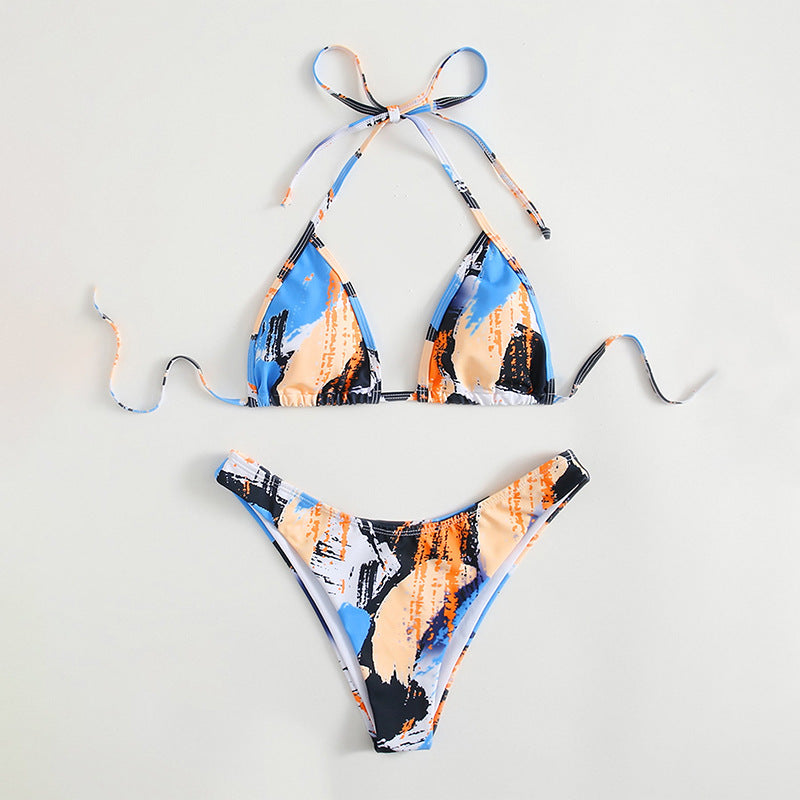 Damen Triangel-Bikini mit modischem Schnürdesign Drune