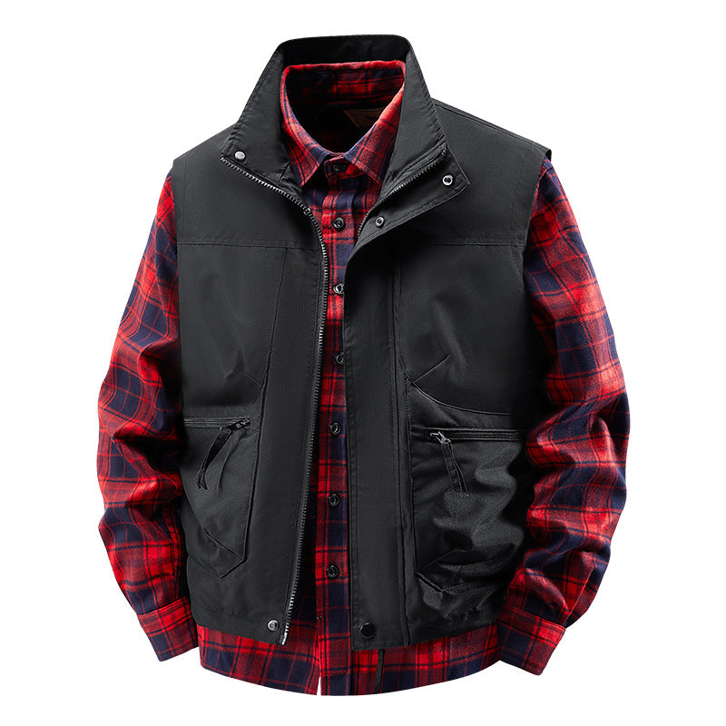 Herren Multifunktionale Outdoor-Jacke mit hohem Kragen Drune