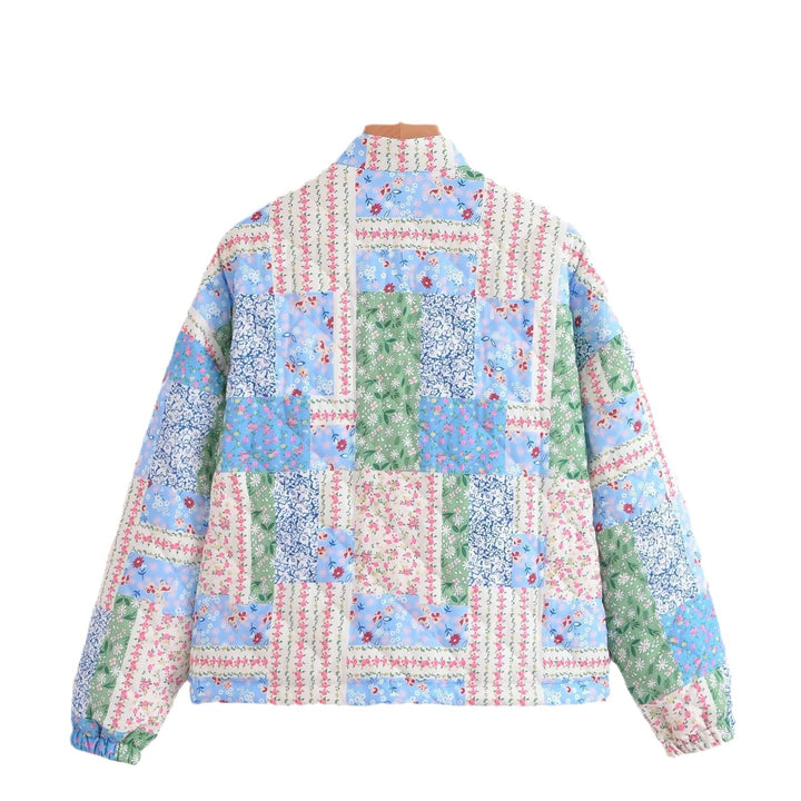 Damen Patchwork-Steppjacke mit praktischen Taschen Drune